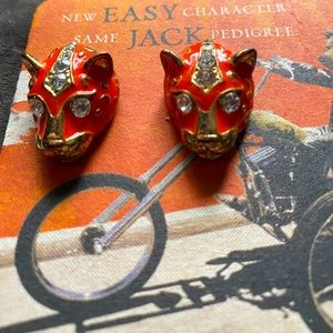 Jeweled Tiger Earrings